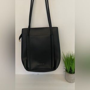 Expressions NYC Vegan Leather Bag Black
